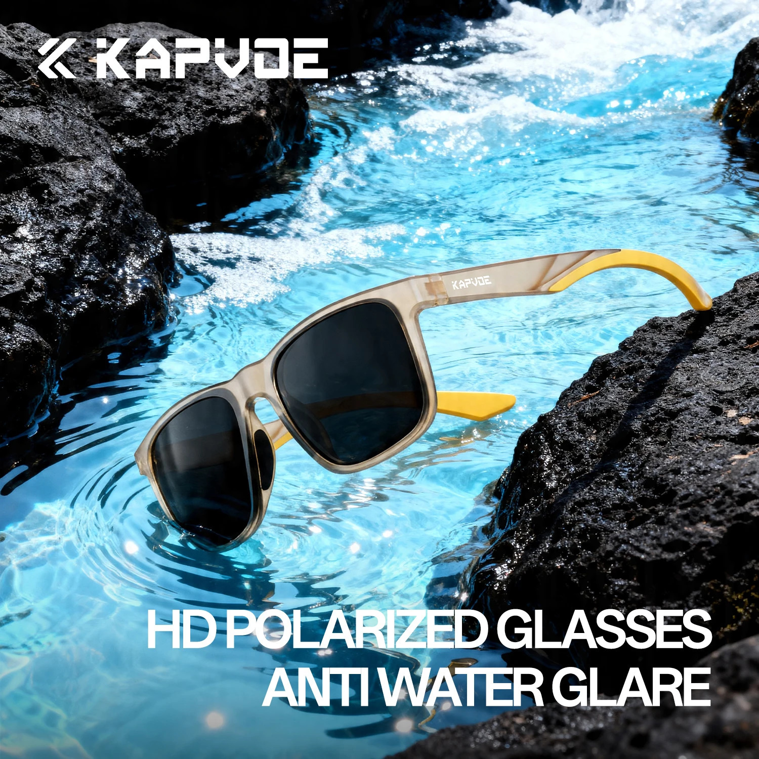 KAPVOE HD Ultra-light Water Sports Sunglasses Stylish Outdoor Sports Fishing Surfing Glasses Driving and Road Cycling Sunglasses 260626