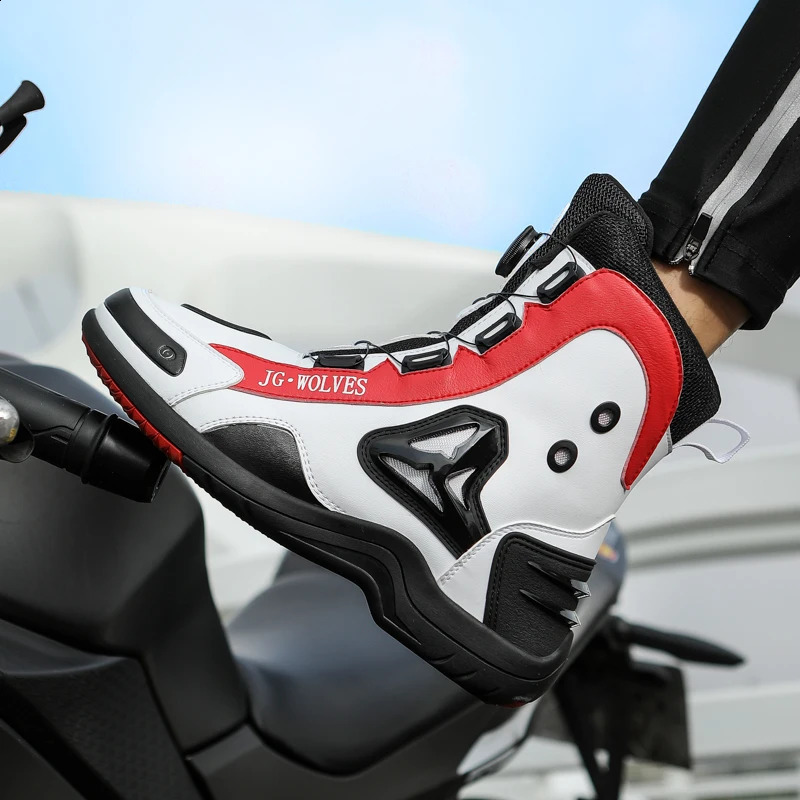 Motorcycle boots four seasons hightop outdoor riding fashion protective motorcycle shoes plus size offroad cycling 260626 - view 3