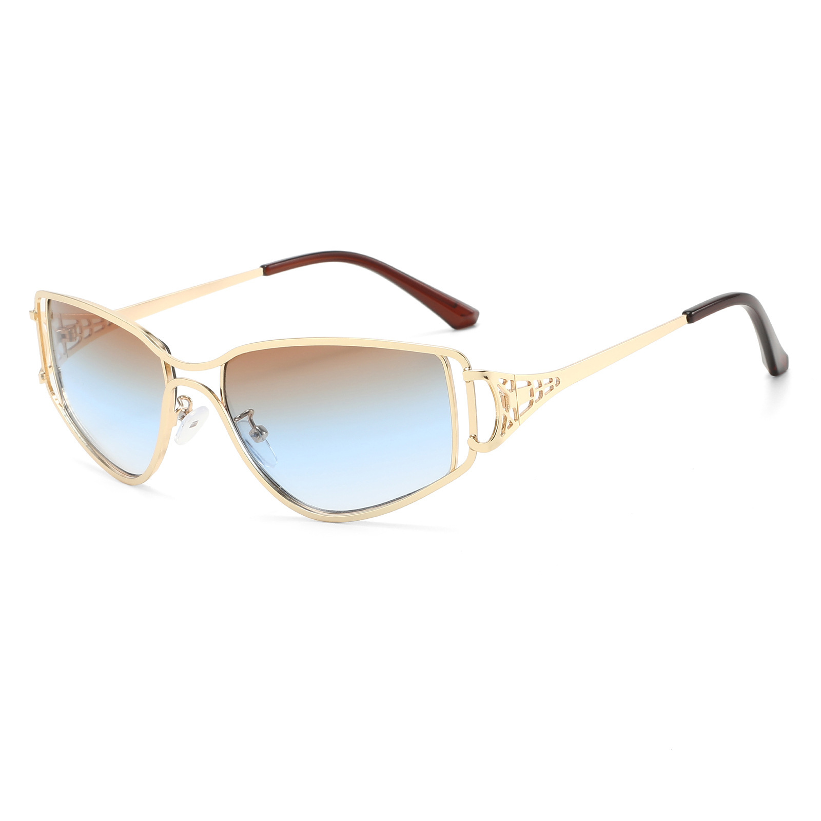 20 New Personalized Hollow Double-Beam European American Fashion Trend High-End Men's And Women's Street Style Sunglasses - view 4
