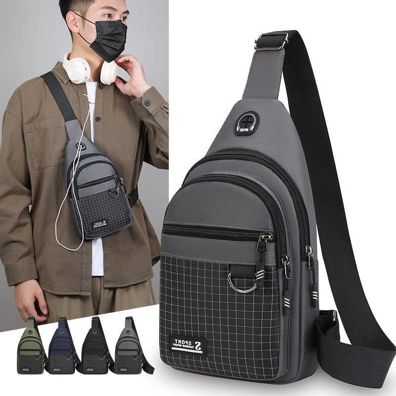 Bag Chest Mens with Multifunctional Multi-layer Storage Space Sports Chest Bag Suitable for Commuting Hiking Cycling and Other M260626 - view 1