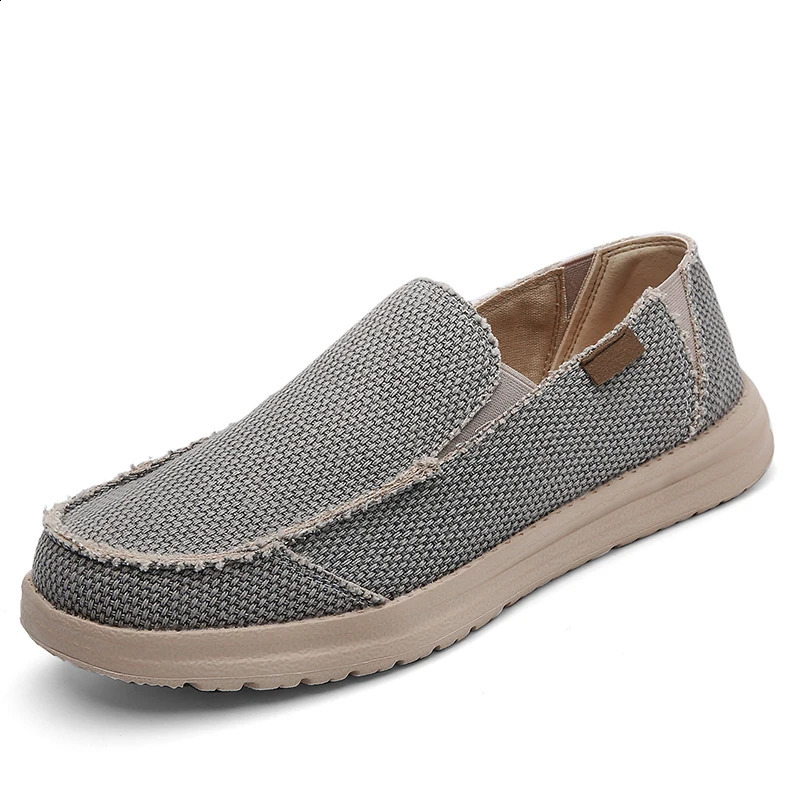 Summer Denim Canvas Men Breathable Casual Shoes Outdoor Non-Slip Sneakers Comfortable Driving Shoes Mens Loafers Big Size 39-47 260626 - view 3