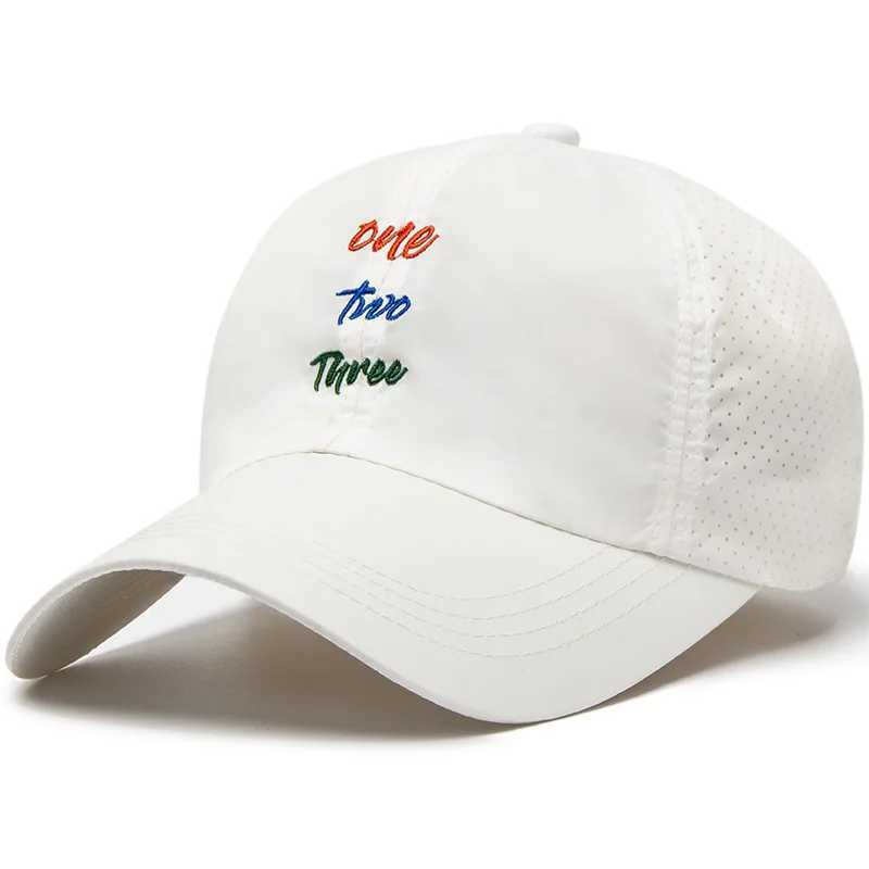 simple Letter Embroidery SnapUnisex Quick-drying Baseball Spring and Summer Outdoor Adjustable Casual Hats SunscreenHat M260626 - view 4