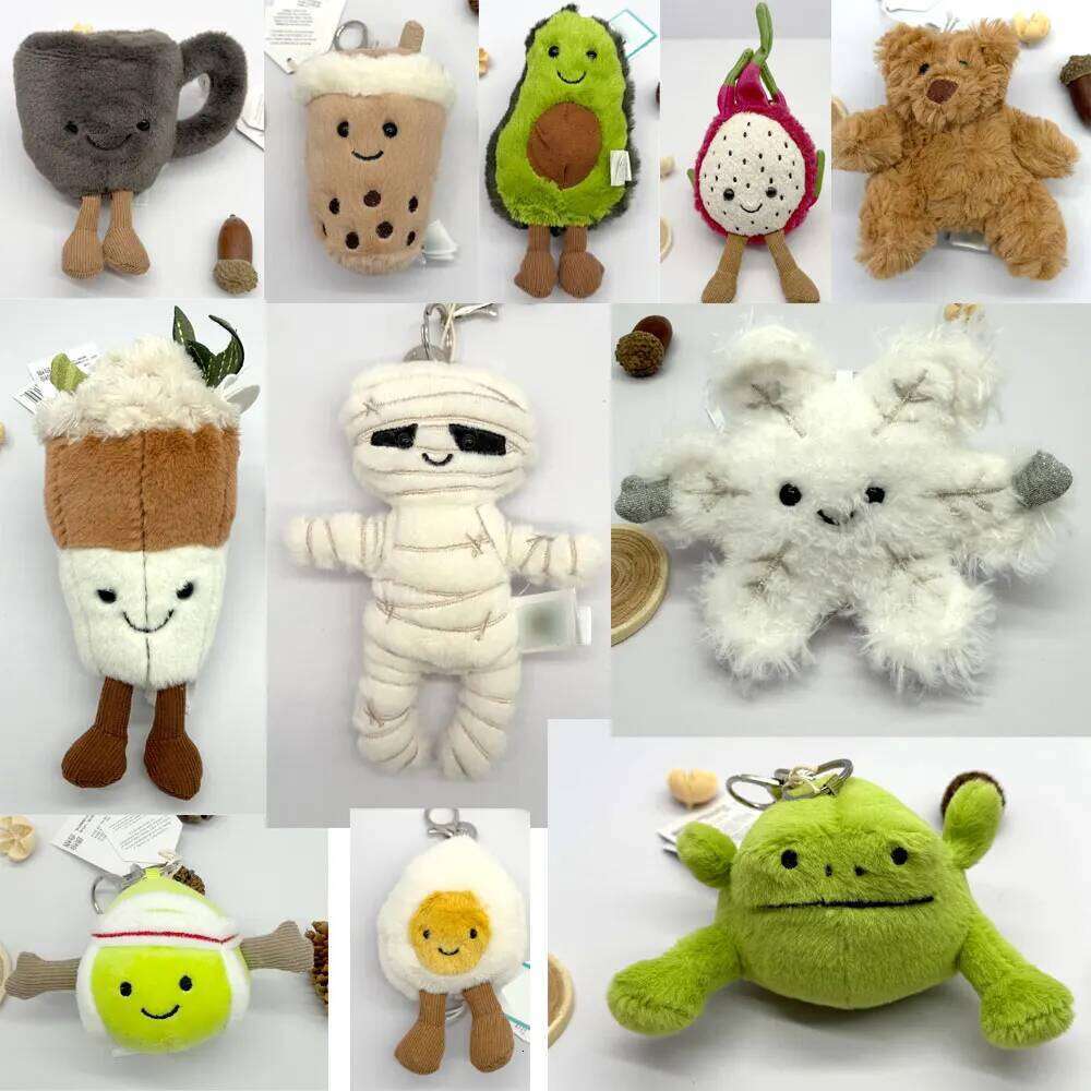 JC Adorable Fruit (Mangosteen) Dessert (Macaron) Series Plush Toy Keychains Backpack Charms & Accessories | Exquisite Gifts 26Y0626