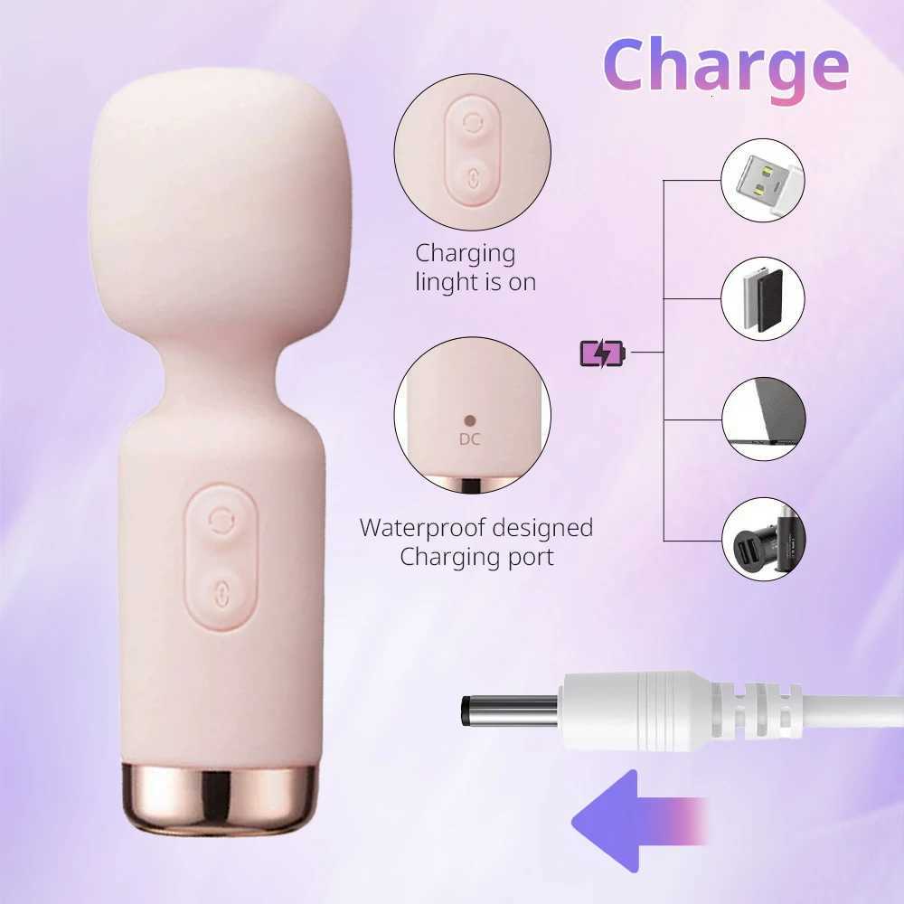 Mini AV Magic Wand Powerful Vibrator for Women G Spot Clitoris Vagina Anal Stimulator Dildo Adult Sex Toys 18 M260626 - view 7