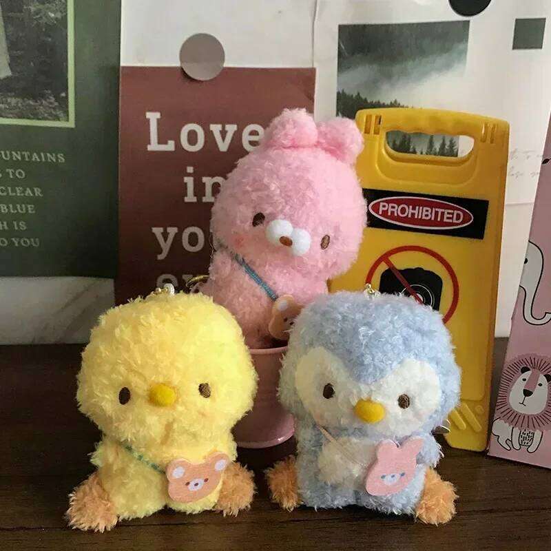 peluche Kawaii Keychain Cute Plush Doll Toys Bag Charms Pendant Decorations Soft Stuffed Key Ring for Girls Kids Gifts 26Y0626 - view 4