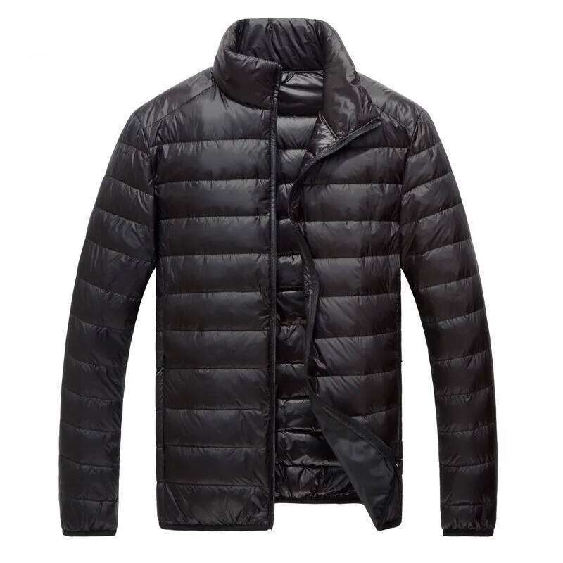 2026 Men's Lightweight Warm Coat, Winter Parkas Jacket Blue Black Gray Red Green Male Light and Thin Coats J260626 - view 5
