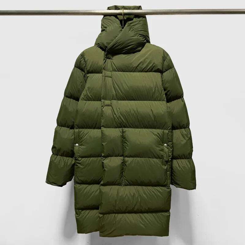 Men Down Coats Gothic High Street Women Clothing Trench Oversized Winter Dust Windbreaker Black Snow Jackets W260626 - view 3