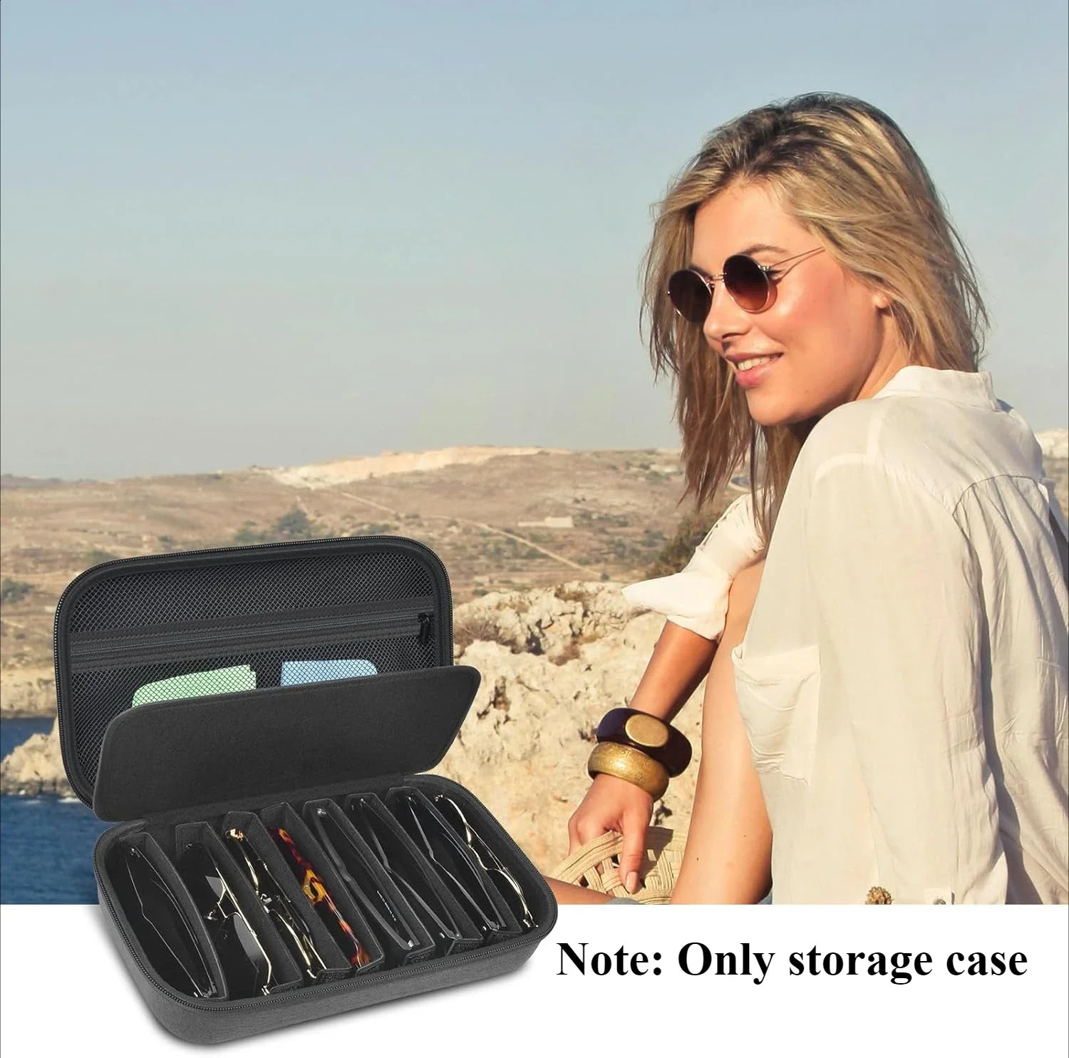 Bag only Travel Sunglasses Organizer Case for Quay Polarized Sunglasses Men Women Trendy Sunglasse Storage Holder Bag Only 260625 - view 7