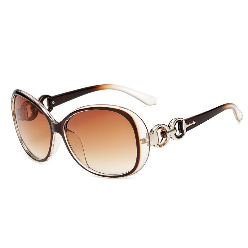 Instagram Sunglasses Female Designer Korean Edition Trendy Street Shot Double Ring Sunglasses Female Temperament Big Face Look Thin UV Protection Driv - view 5