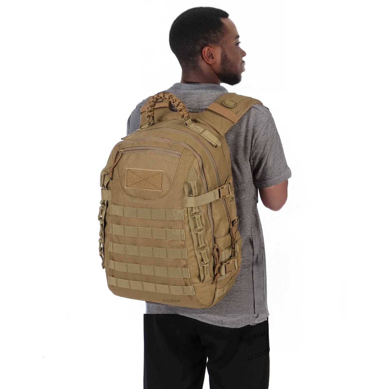 Large 38L Tactical Backpack Style Capacity Waterproof Outdoor Rucksack with MOLLE System Hiking Camping Travel Bug Out Bag M260626 - view 7
