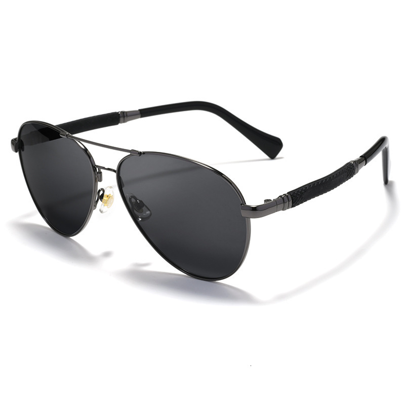 PB Q Pilot Style Double Bridge Men s Polarized Sunglasses Outdoor Sun Protection Driving UV Protection Sunglasses Wholesale - view 6