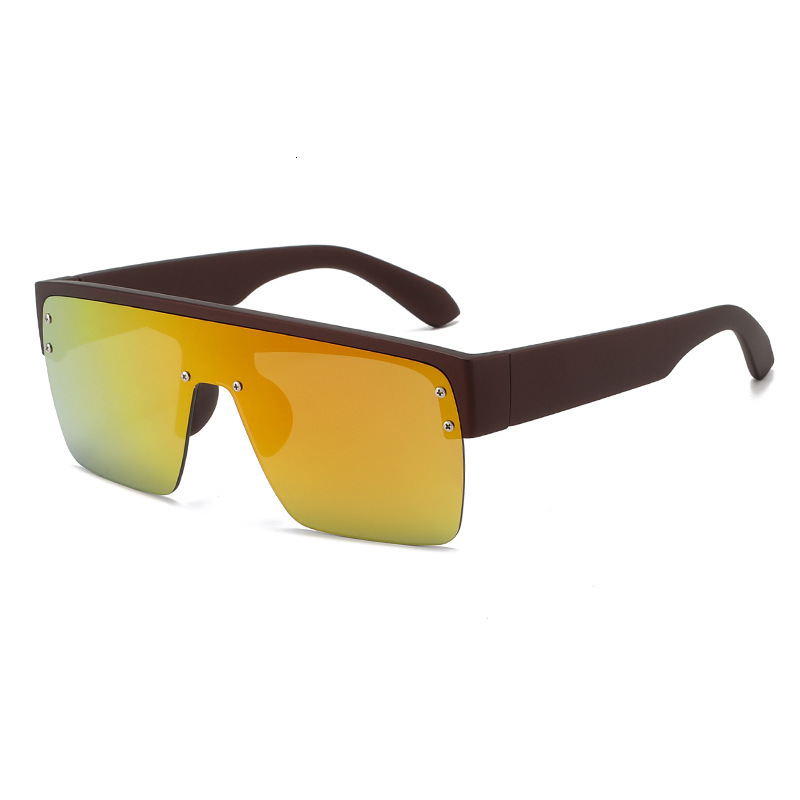 20 European And American Square Large Frame Sunglasses, Retro Trendy, Unisex, Versatile, High-End Driving Sunglasses