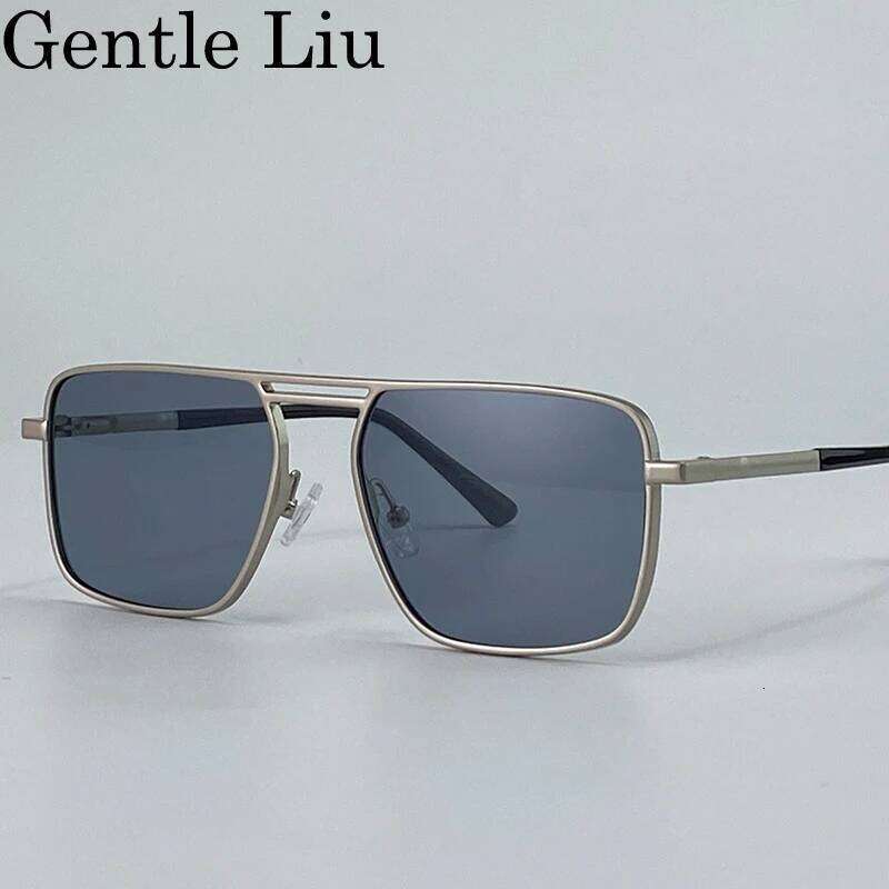 Oversized Square Punk Sunglasses Men 2026 Luxury Brand Retro Double Beam Sun Glasses For Male Steampunk Driving Eyewear UV400 26Y0626 - view 7