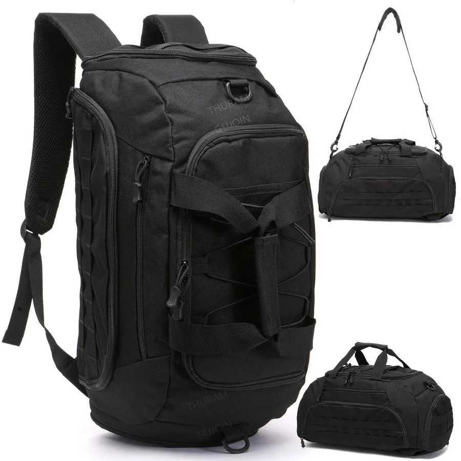 Backpack Gym 3-in-1 with Tactical Shoe Compartment Convertible Duffel Sling Bag for Men Women Weekender Overnight Travel Bag M260626 - view 3