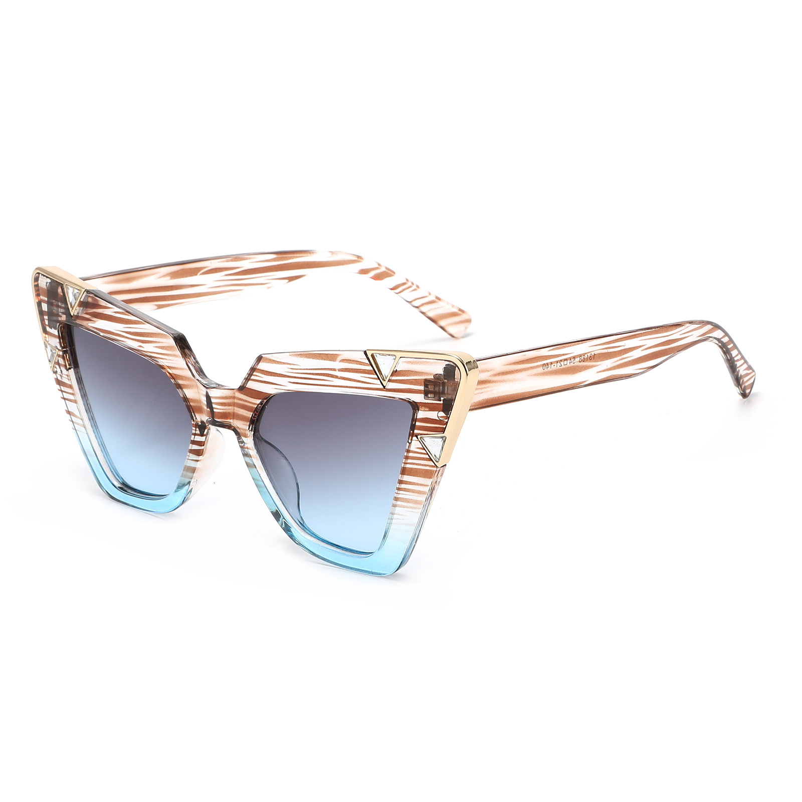 New European American Style Large-Frame Cat-Eye For Trade, Unique And Fashionable Street Style, High-End Women's Sun Protection Sunglasses - view 6