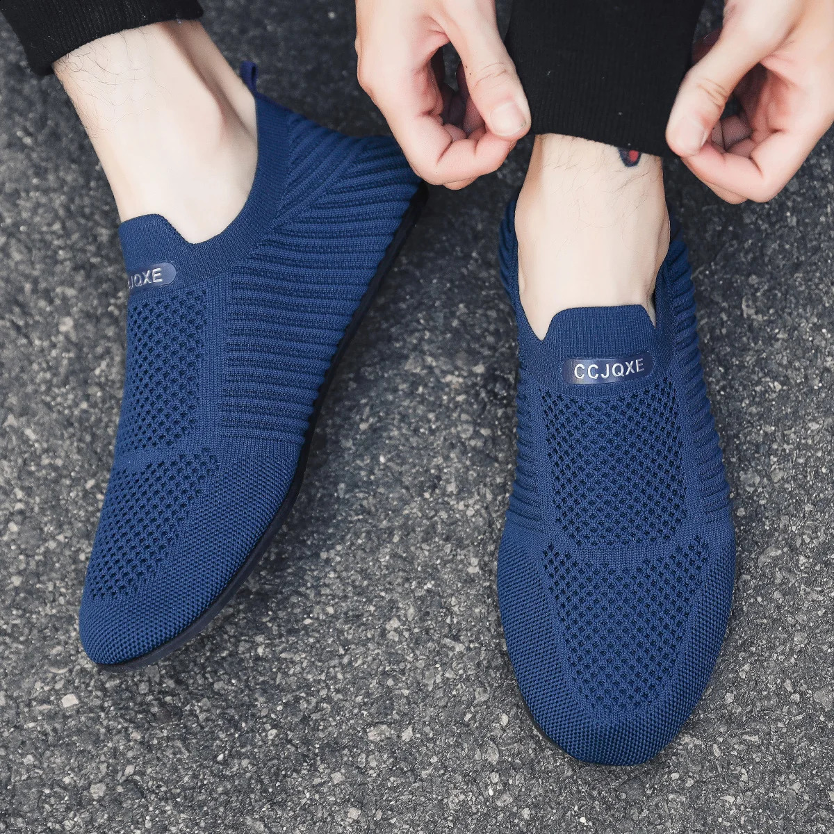 Spring and Summer Mens Loafers OnePiece Lazy Sneakers for Comfort Convenience 260626 - view 6
