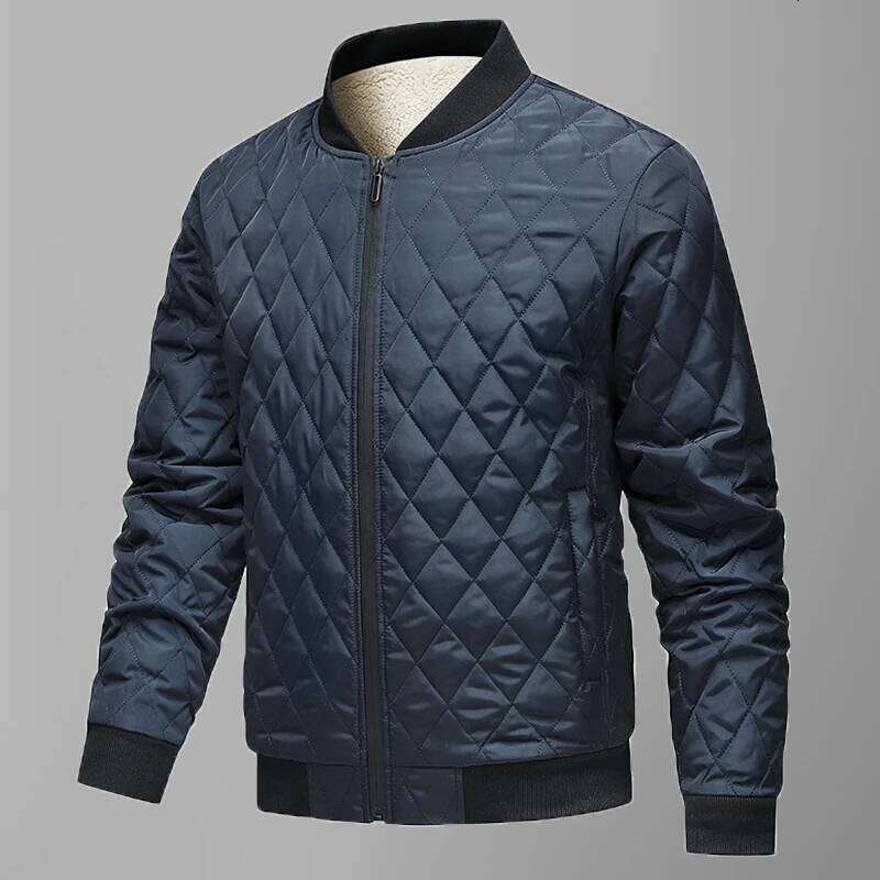 Men's Winter EU Size Thickened Parks Fleece-Lined Puffer Warm Coat Baseball Bomber Jacket Men Streetwear Outerwear J260626 - view 1