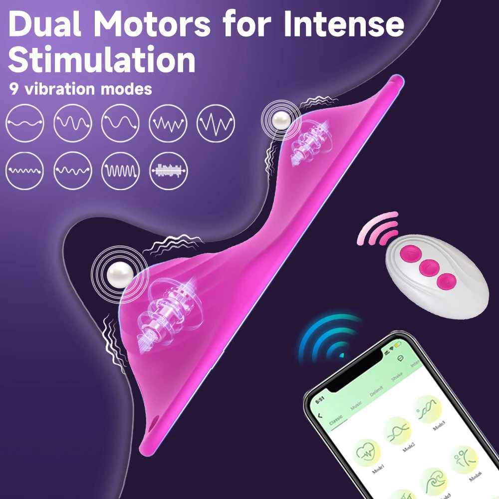 Butterfly Control APP Vibrator Remote Wearable Dual Motor Vibrating Vagina Clitoris Stimulator Sex Toys Adults Masturbation M260626 - view 3