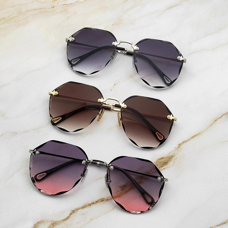 Women's Sunglasses Cut-Edge UV Protection Asymmetrical Popular Trendy Sunshade GlassesWomen's Sunglasses New Model Frameless For Driving Tra - view 5