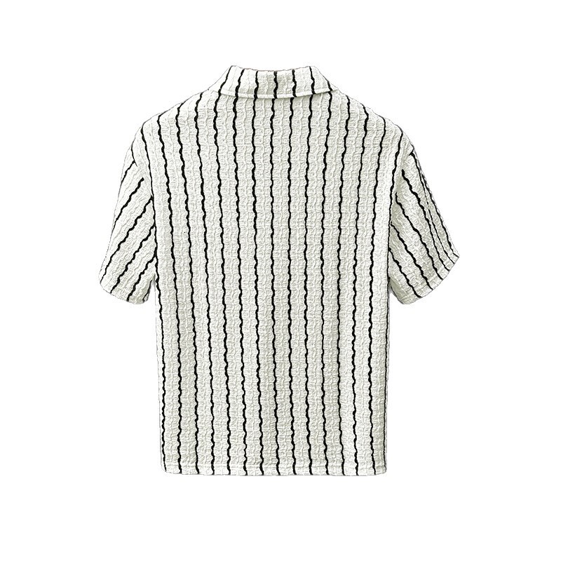 Men's Short-Sleeve Striped Polo Shirt, Super Trendy Brand T-Shirt, 2026 New Model, High-End Stylish Brand - view 6
