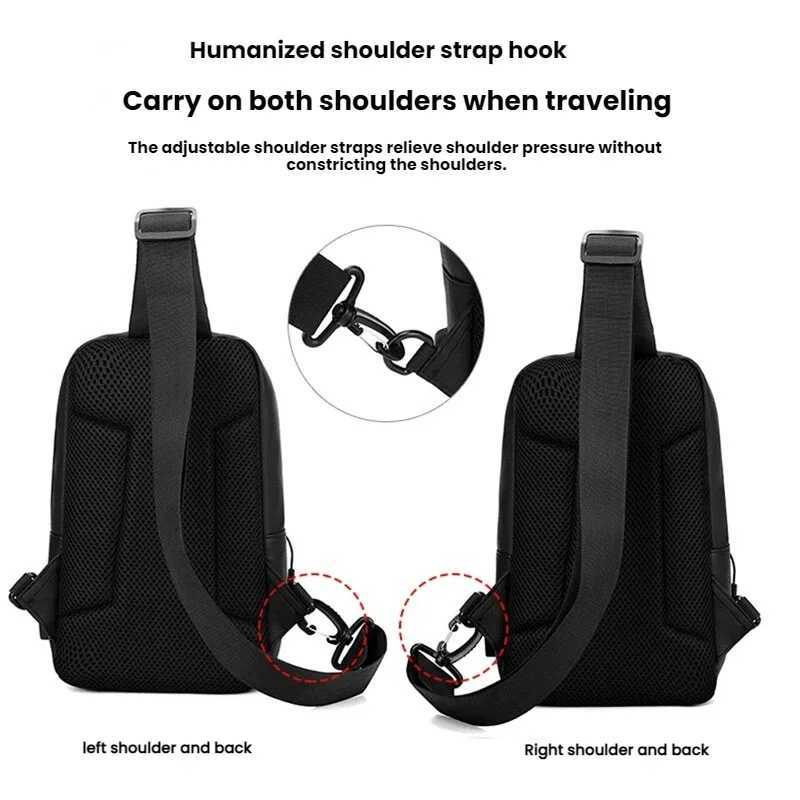 Bag Chest Fashionable Multi Multifunctional Compartment Storagemens Shoulder Bagsuitable for Daily Usesportshikingcycling M260626 - view 4