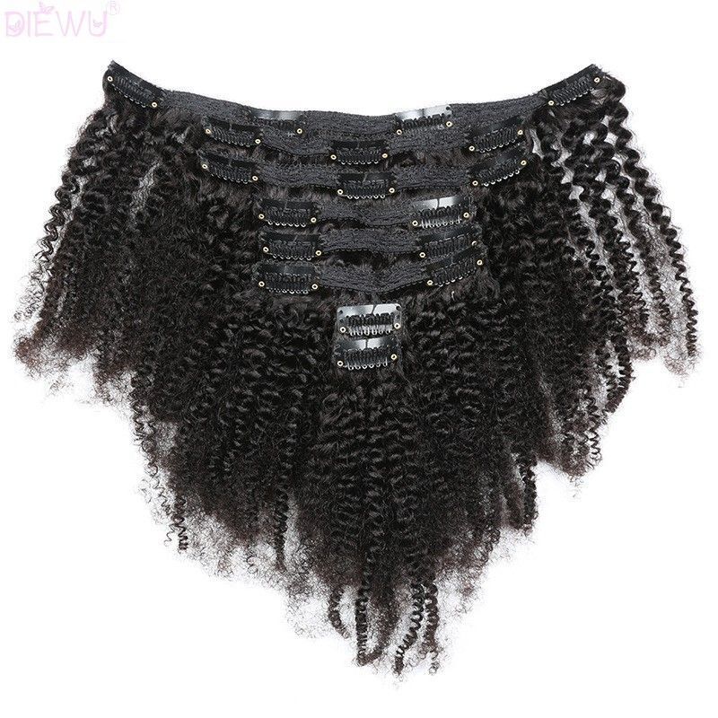 10A Real Human Wig Lace Clip-In Afro Curly Clip In Hair For Black People - view 7