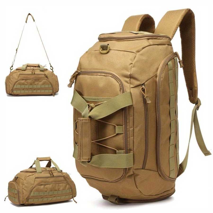 Backpack Gym 3-in-1 with Tactical Shoe Compartment Convertible Duffel Sling Bag for Men Women Weekender Overnight Travel Bag M260626 - view 1