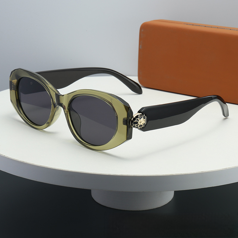 2026 Oval Sunglasses European And American Personalized Metal Snakehead Cross Border Fashion Versatile Sunglasses Female Designer's Premium Sense - view 5