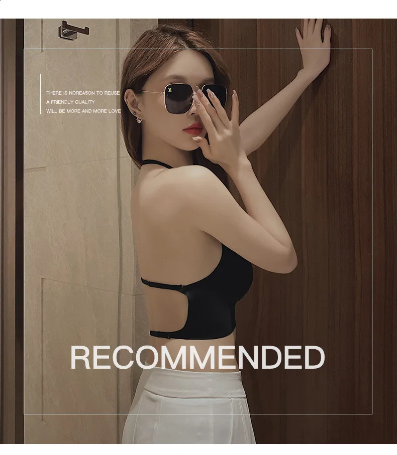 Invisible Push Up Bra Backless Sexy Women Bras Low Cut Plunge Brassiere Open Back Wedding Underwear Seamless Lingerie 260626 - view 7