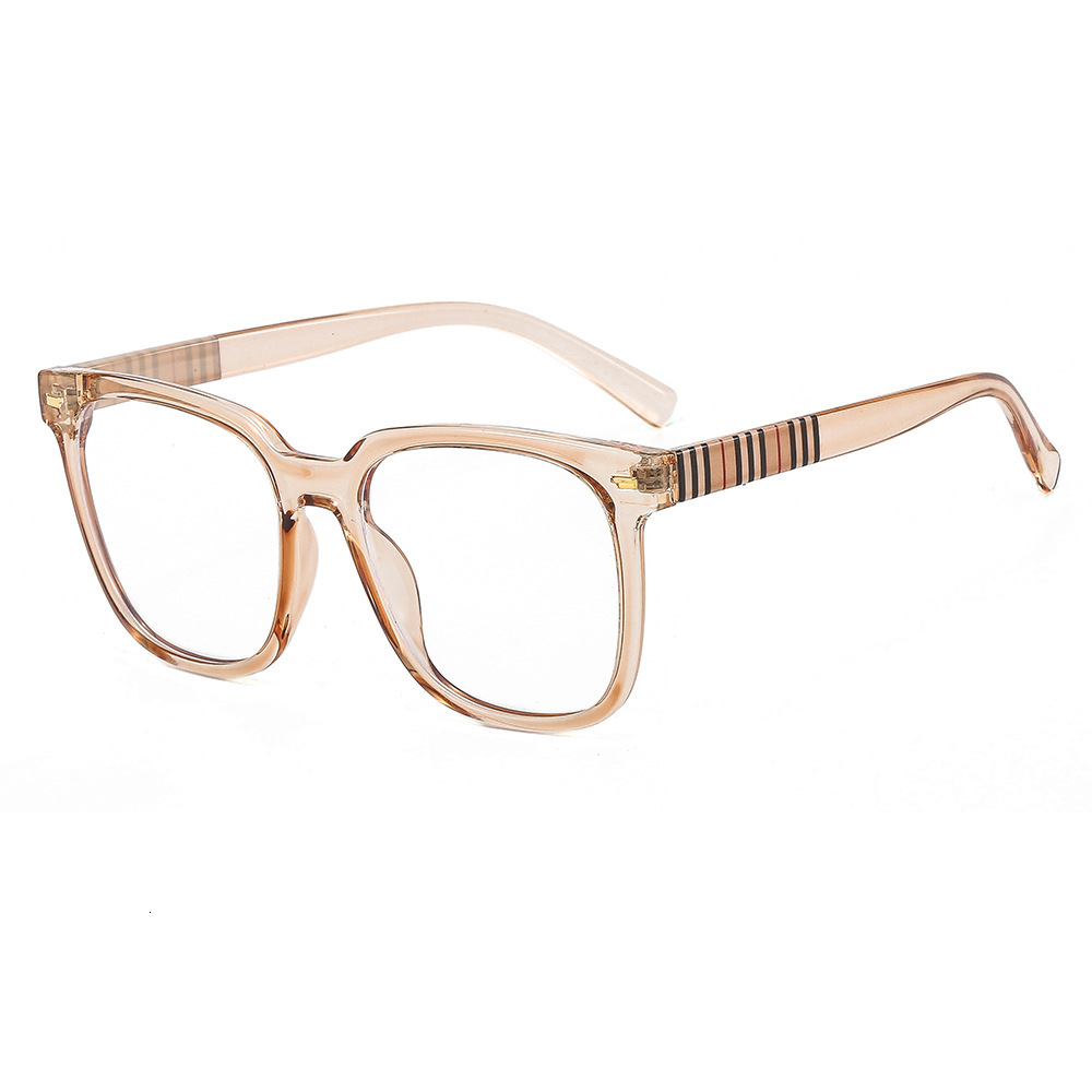2026 Designer's New Personalized Luxury Versatile Retro Box Anti Blue Light Flat Mirror Color Collision Decoration Glasses Frame TR Full Frame Op - view 5