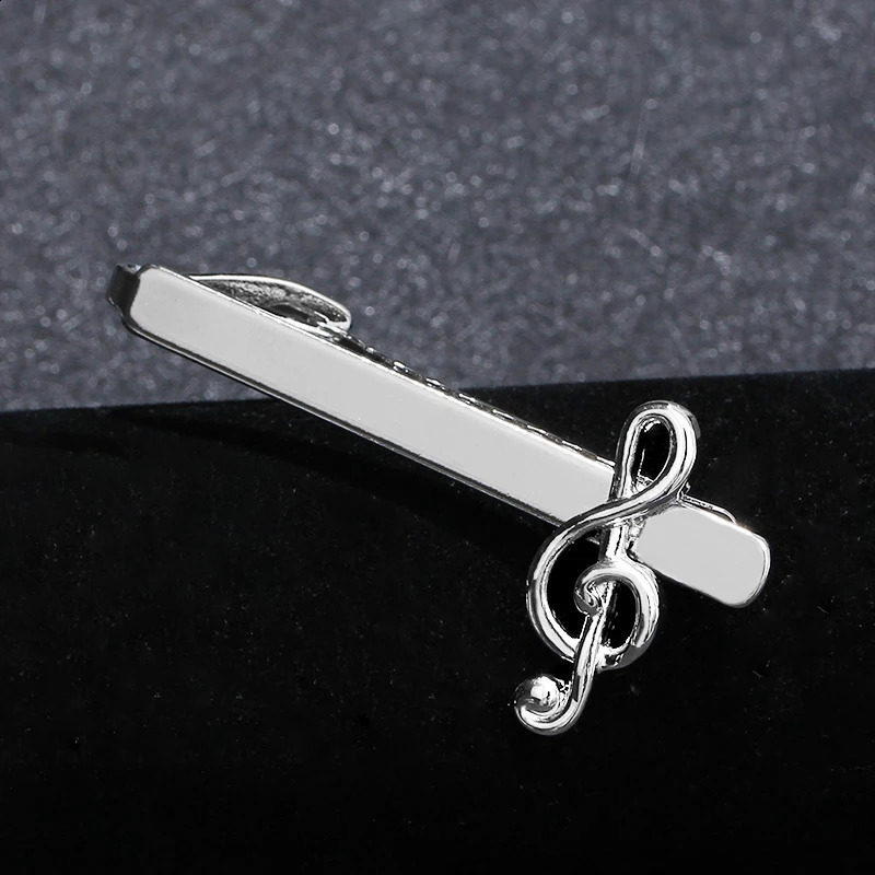 Funny Trendy Music Note G Clef Shaped n Mens Tie Clip Formal Party Business Jewelry Accessories 260626 - view 3