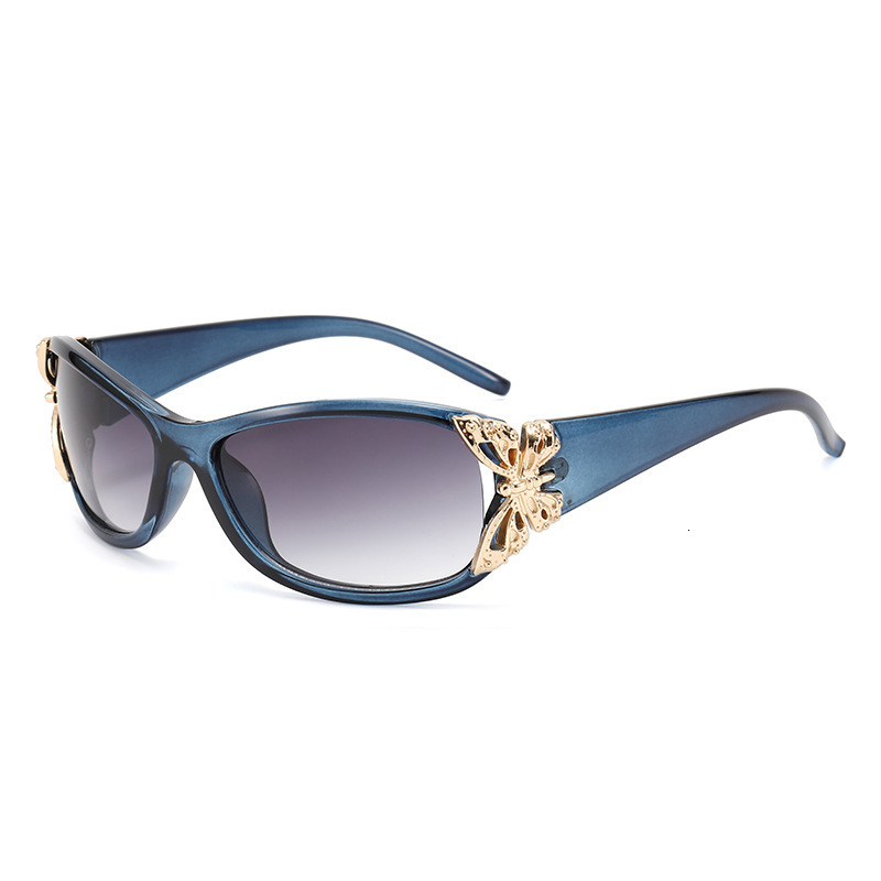 European And American New Butterfly-Decorated Sunglasses, Fashionable, Versatile, Unique, High-End, Uv-Protective Sunglasses - view 5