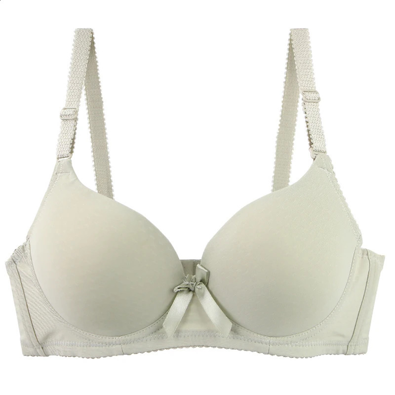 Sexy Bow Sweat Absorption Bras Solid Smooth 3475 3680 3885 4090 4295 44100 ABC Cup Underwear Pus Up Lingerie 260626 - view 3