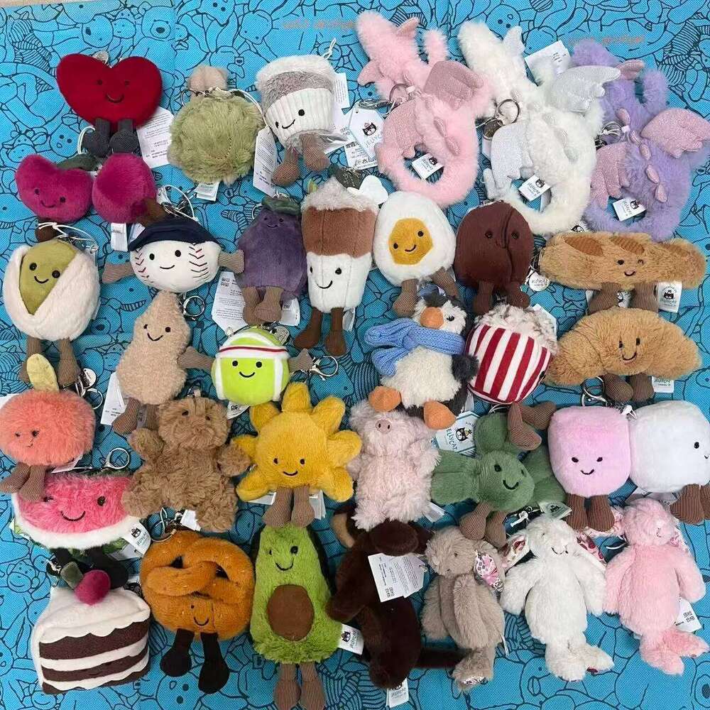 New UK Limited Edition Tea Bag Marshmallows Cartoon Doll Cat Interactive Toy Pet Girl Gift Graduation season gift keychain 26Y0626 - view 3