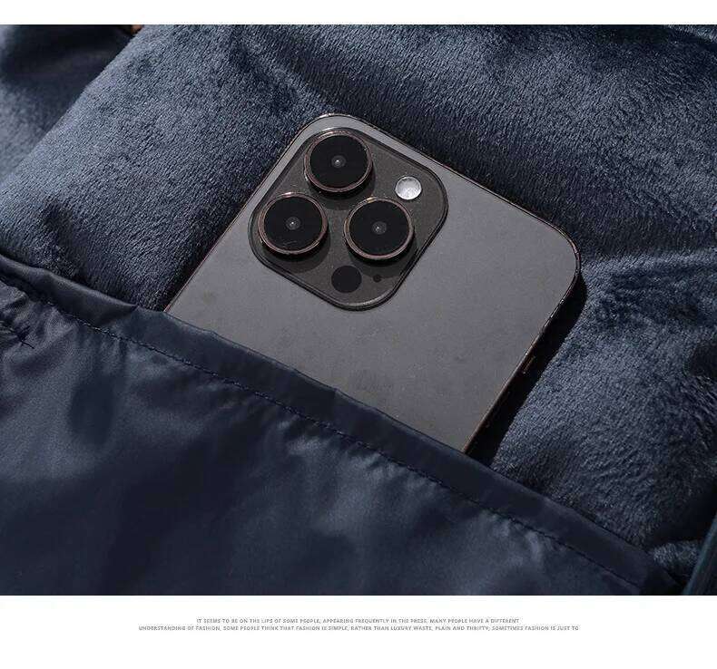 New Windproof Thickening Tops Outdoors Loose Versatile Comfort Keep Warm Coats Winter Fashion Casual Solid Hooded Parka Men W260626 - view 7