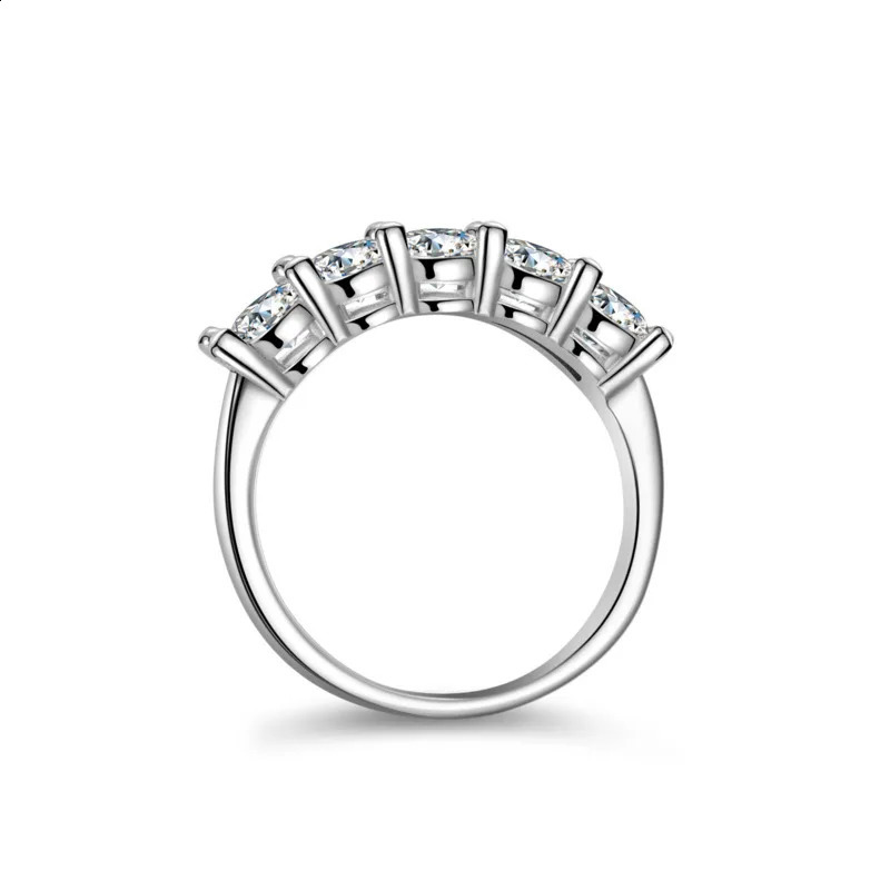 JoyceJelly 4mm D Color VVS Ring For Women Total 15CT S925 Sterling Silver Jewelry Pass Diamond Tester Wedding Bands260624 - view 3