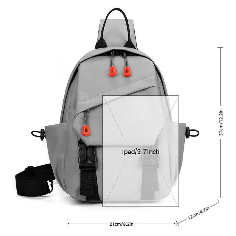 Bag Sports Chest Mens Outdoor Multiple Pockets shoulder bag Suitable for Suitable for Daily Outdoor Sports Cycling Hiking M260626 - view 7