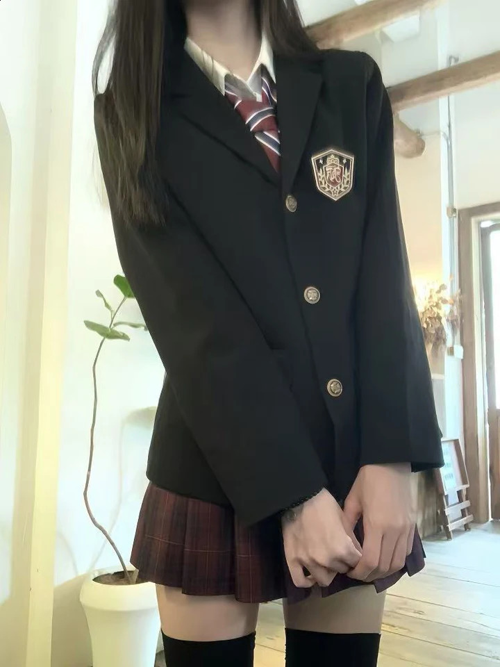 Japanese Jk Uniform Blazers Women Harajuku Epaulet Sweet Preppy Fashion Suit Jacket Fall Student Casual Button 3D Decorate Coats 260626 - view 4
