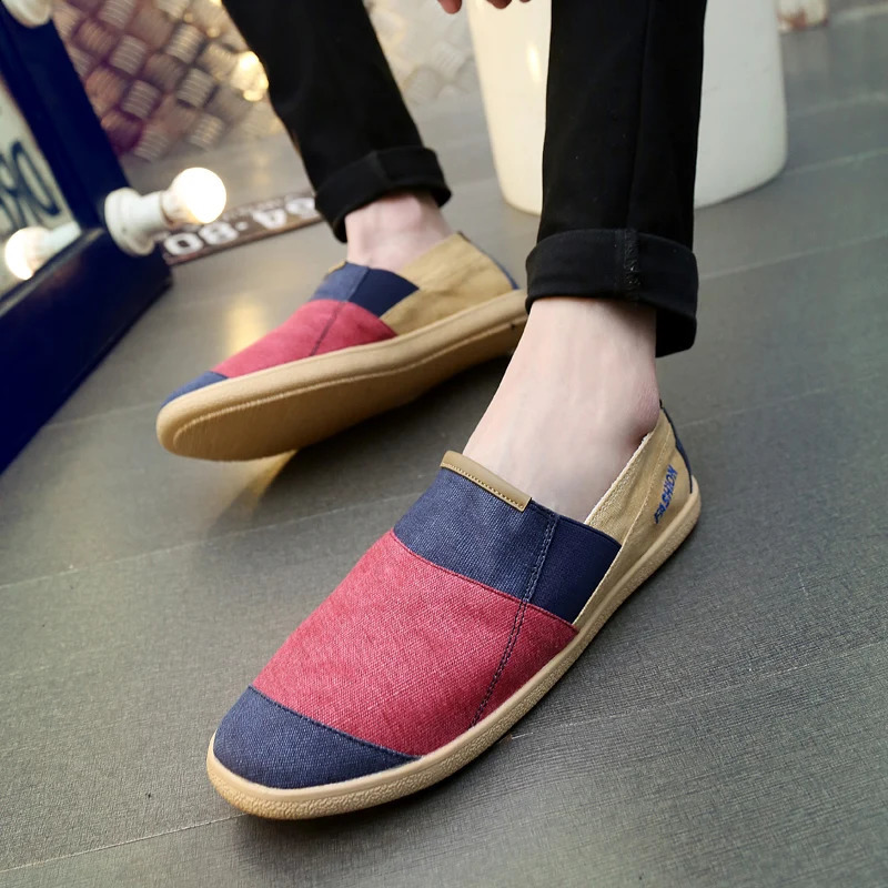 Mens Loafers Summer Slip On Canvas Shoes Men Casual Shoes For Men Flat Fishermans Shoes Women Breathable Mens Espadrilles 260626 - view 6