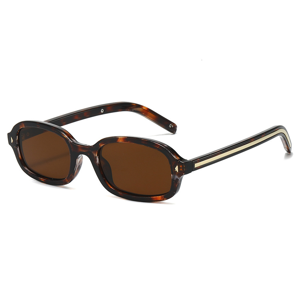 2026 Small Frame Fashion Sunglasses, Versatile Street Style Sun Protection Glasses With Rivet And Metal Decorations - view 3