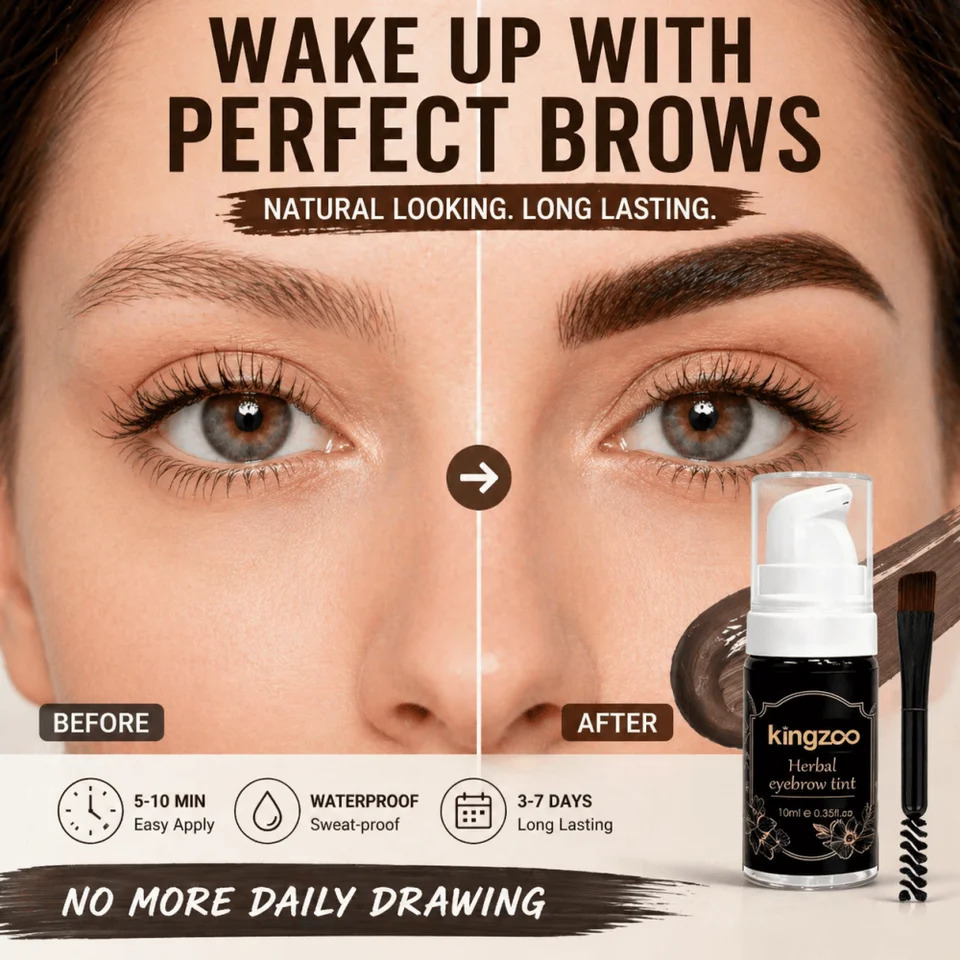 Professional Henna Brow Tint Kit Black Brown Waterproof Long Lasting Eyebrow Dye for Home Use Natural Looking Brow Enhancer 260626 - view 3