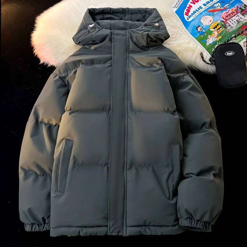 Men's Winter Outdoor Mountaineering and Camping Thick Warm Cotton Jacket Comfortable Versatile Cold Proof Breathable Hooded Coat W260626 - view 1