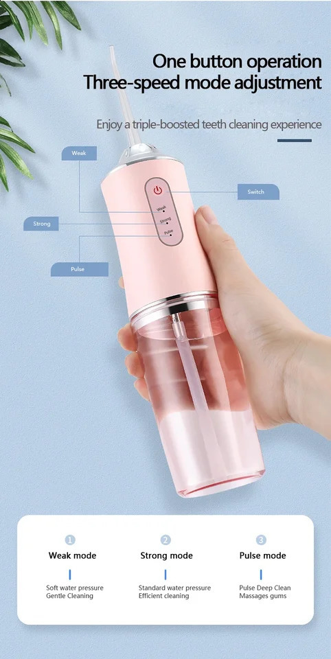 Oral Irrigator Dental Water Jet Flosser Appliance Pick Floss Dentistry Mouth Washing Machine Teeth Cleaning Tools 260626 - view 3