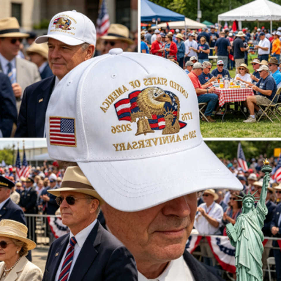 USA 250th Anniversary Baseball 1776-2026 Patriotic Eagle Embroidery Hat Unisex American Flag Adjustable Snapfor Ind M260626 - view 1