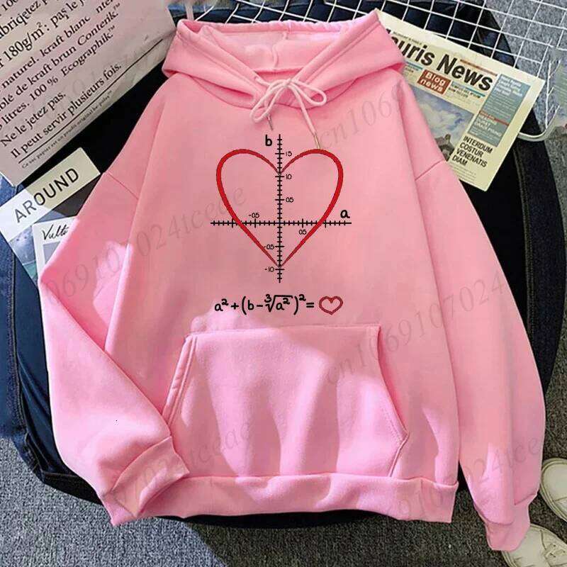 Funny Love Heart Math Equation Graphic Sportwear Personalized Men Women Novelty Sweatshirt Fashion Hooded Hoodies Tops W260626 - view 5