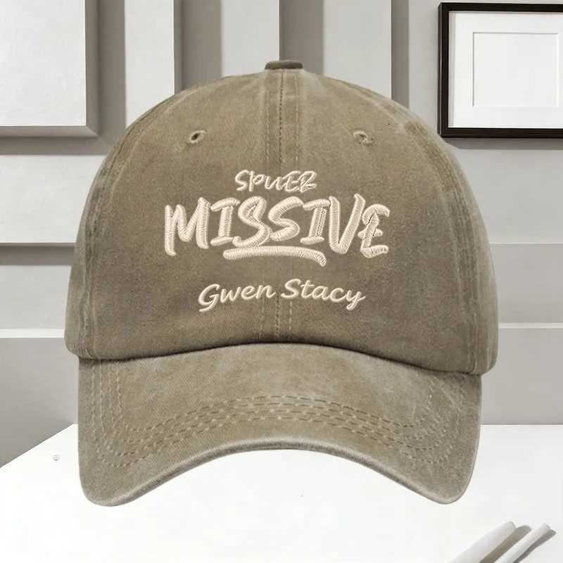 Gwen Stacy Embroidery Men Vintage Washed Baseball Unisex Adjustable Casual Dad Hat Sun Hat M260626 - view 6