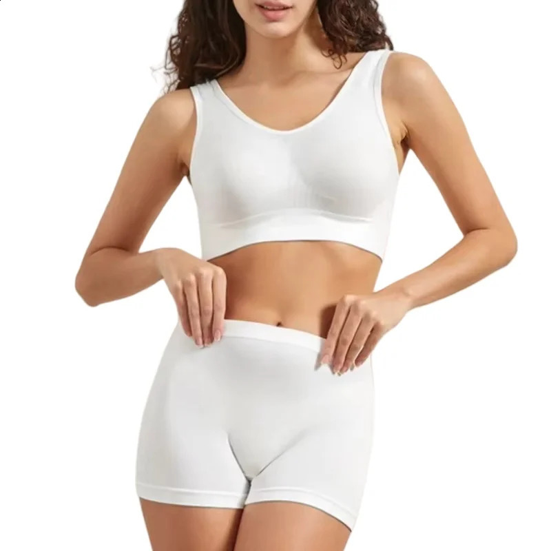 Women Seamless Bra Set Female Tanks Low Waist Boyshorts Underwear Sexy Casual Sports Panties Lingerie S5XL Intimates 260626 - view 6