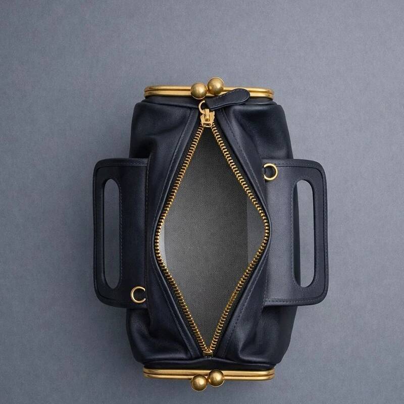 NEW Two Side Clamp Design Frame Kiss Lock For Women Luxury Handbag Purse 2026 New In PU Underarm Shoulder Bag Andralyn - view 4