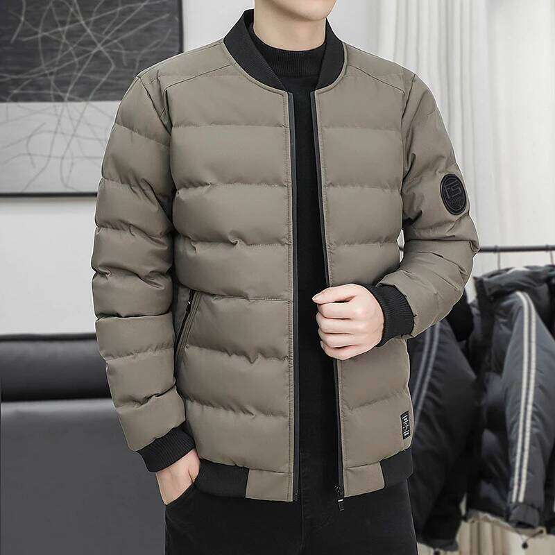 New Men's Outdoor Fashion Trend Windproof Warm Cotton Clothes Comfortable Versatile Breathable Sports Leisure Collar Jacket J260626 - view 5