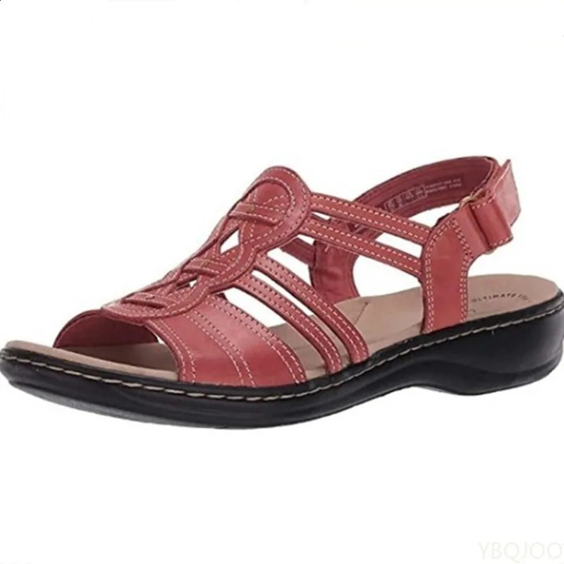 Womens Fashionable leisure Floral Sandals Wedges Outdoor Lightweight breathable Slippers Casual comfort WomenS flats 260626 - view 4